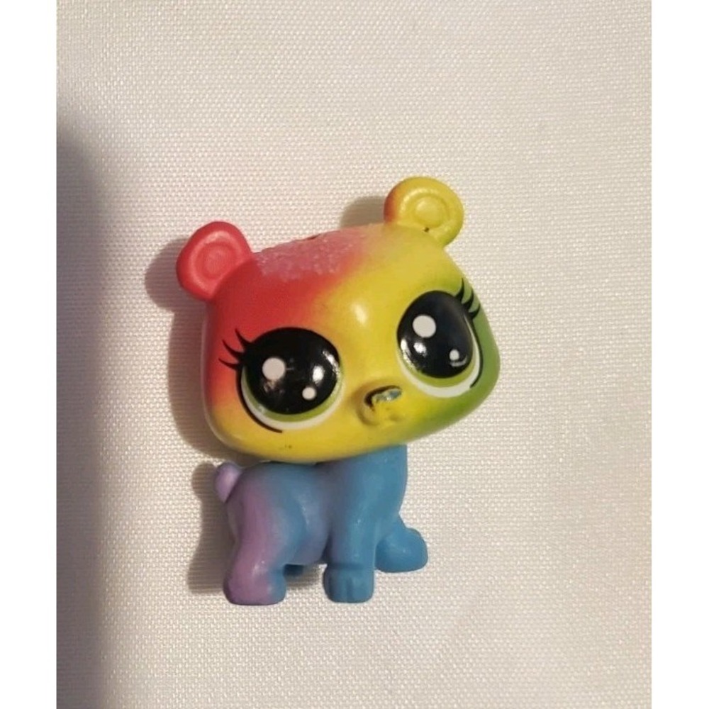 MINI CHROMA SPARKLEARS BEAR CUB #19 - Authentic Littlest Pet Shop - Hasbro LPS